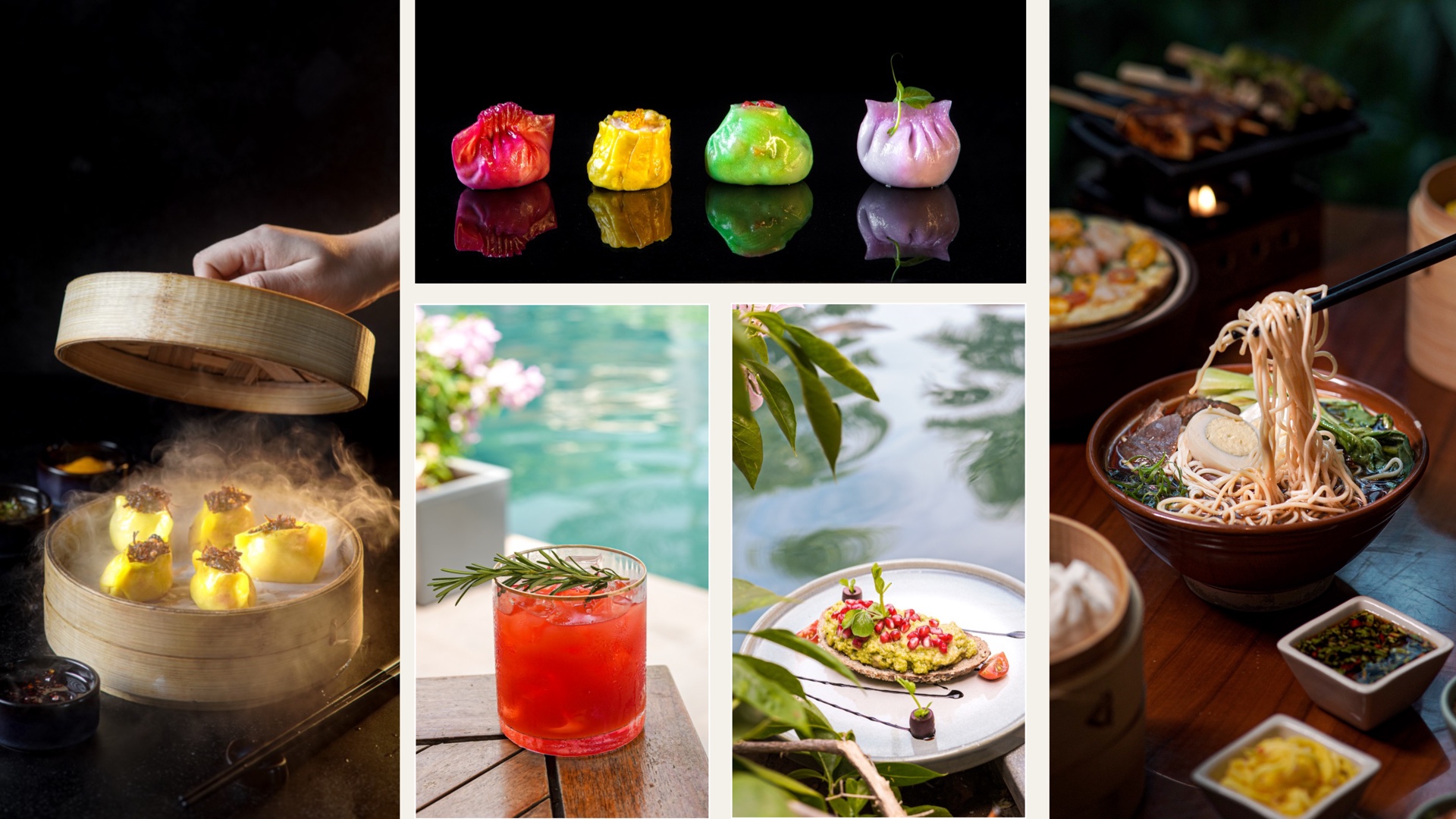 JW Marriott Bangalore dining and hospitality photography collage